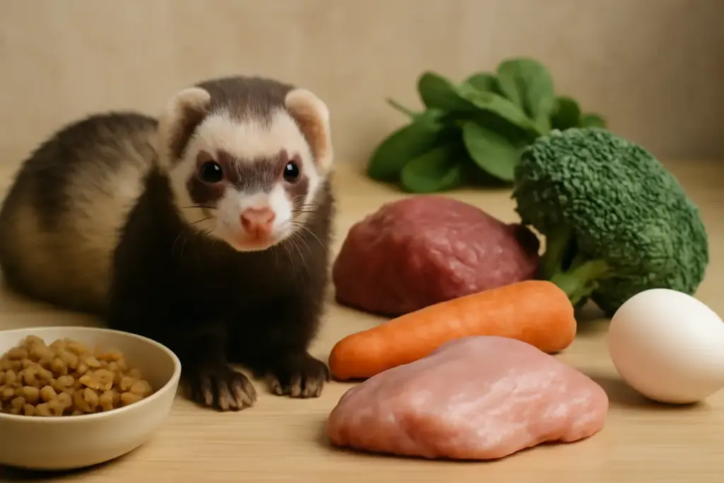 La dieta di un furetto domestico: ingredienti indispensabili che spesso mancano