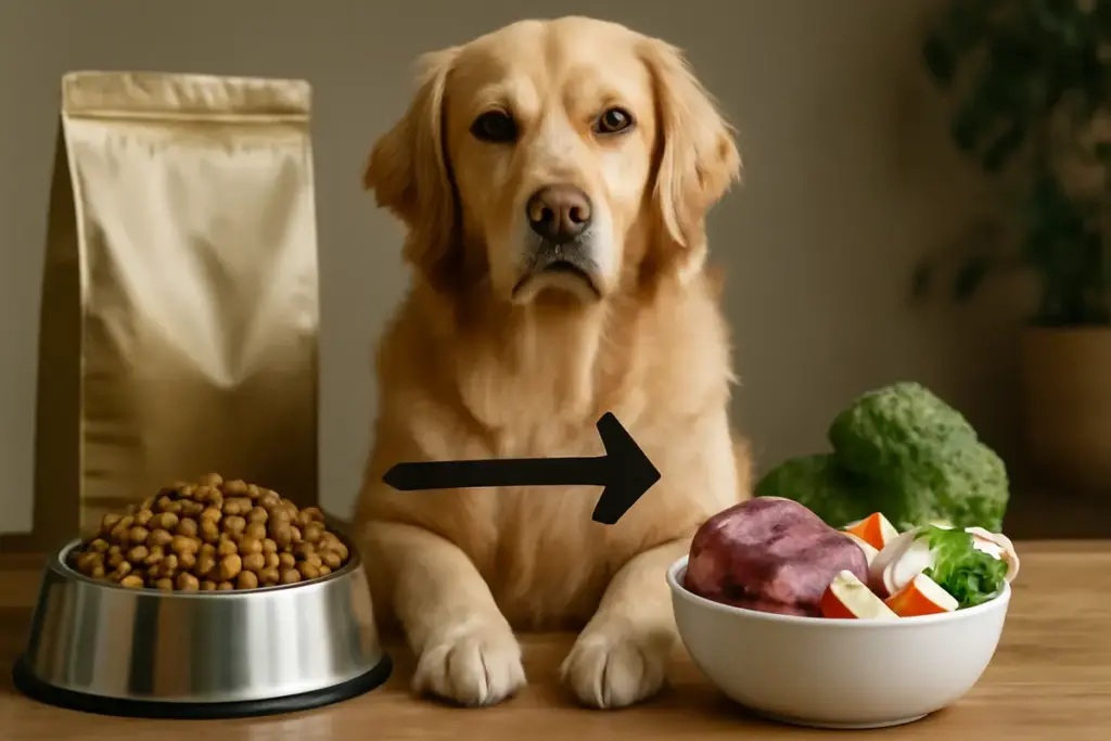 Come alternare alimenti industriali e naturali per il tuo cane: il metodo pratico consigliato dai veterinari