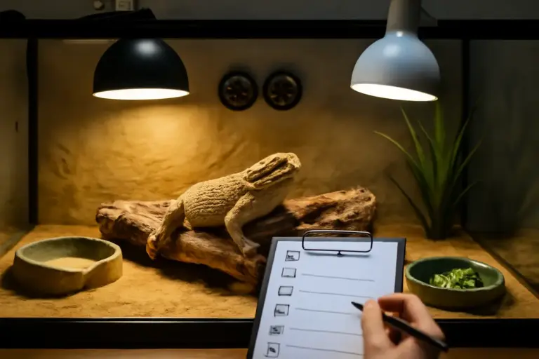 Come allestire un terrario ideale per pogona? La checklist definitiva per evitare errori