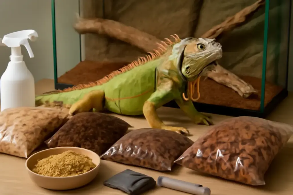 Qual è il miglior substrato per le iguane in terrario? I prodotti che facilitano la manutenzione